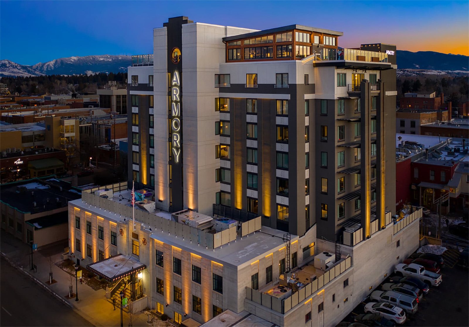 hotel arial view of the kimpton armory resize